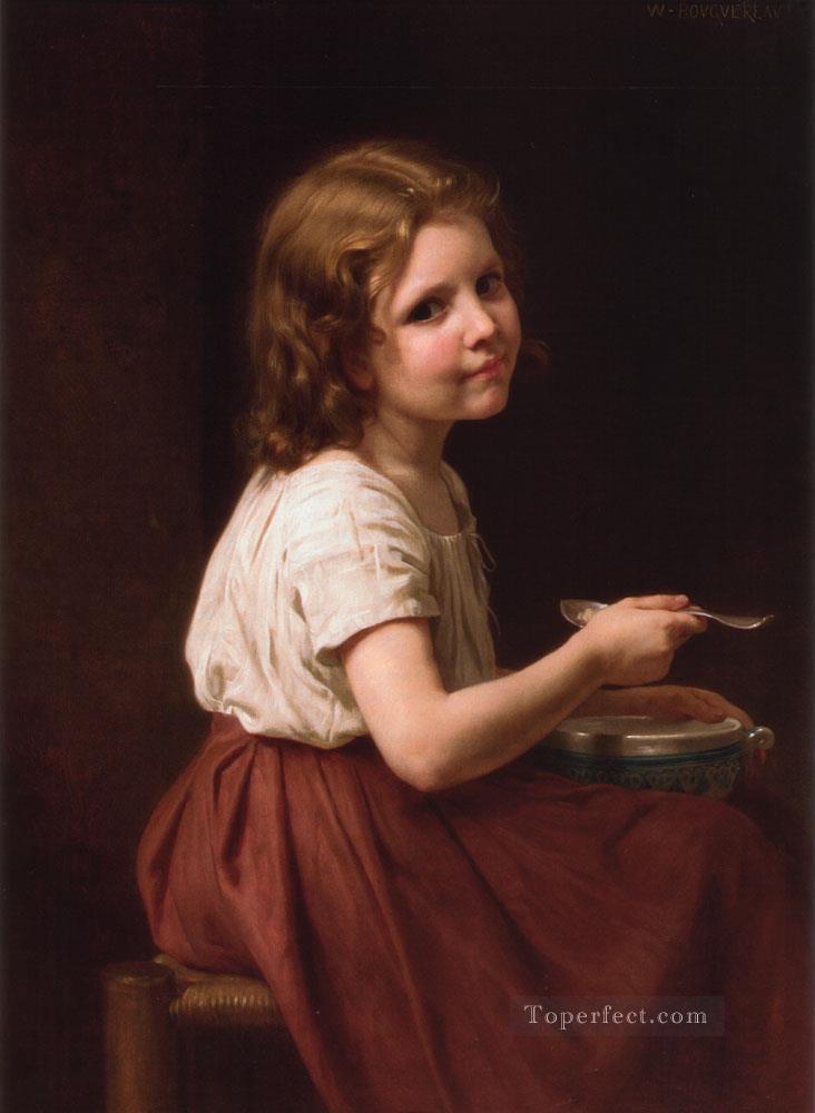 Realismo de La Soupe William Adolphe Bouguereau Pintura al óleo